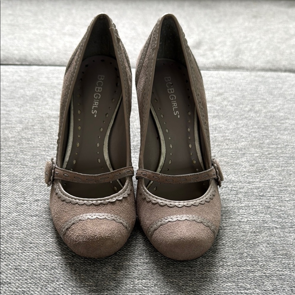 BCBGirls Grey Heels Elegant Design